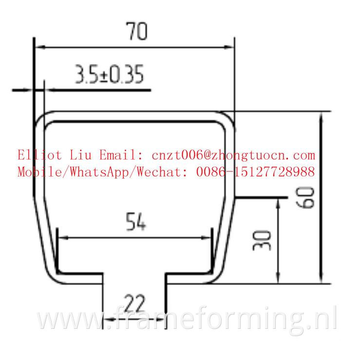 Sliding Gates Track Roll Forming Machine